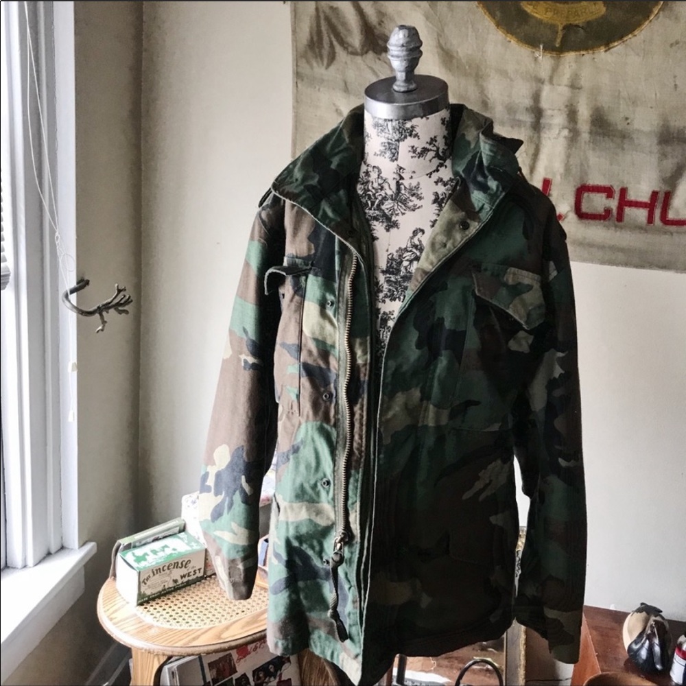 Vintage Camo Army Jacket 💕
